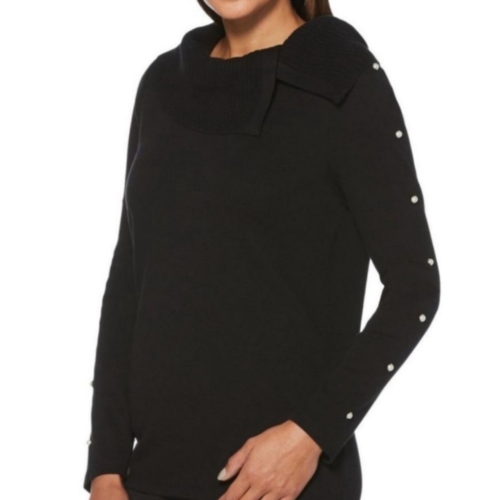 NEW RAFAELLA Embellished Long Sleeve Top
